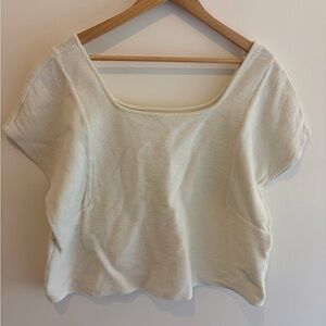 Madewell Cream Crop Top